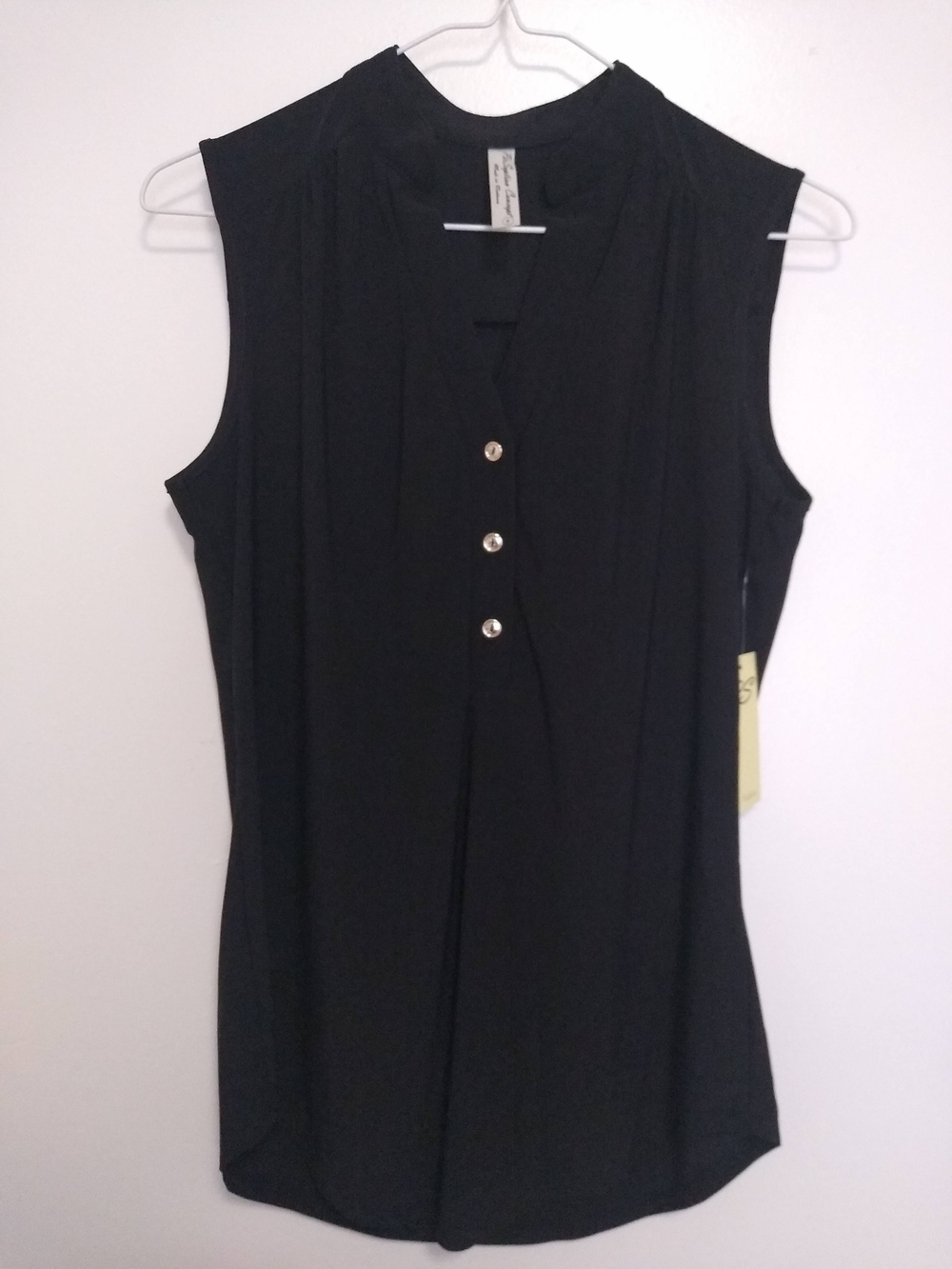 Sleeveless Black Top